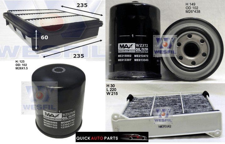 Filter Service Kit for 3.2L Diesel Mitsubishi Triton