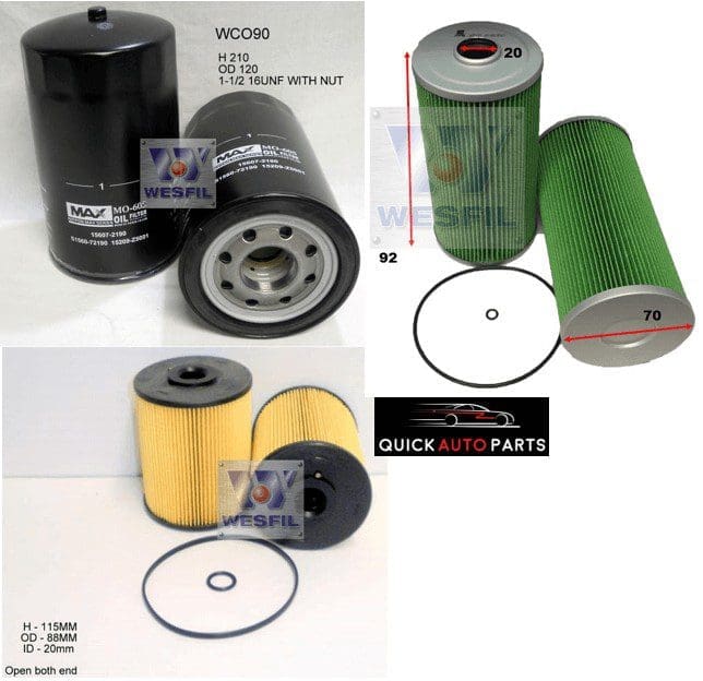 Filter Service Kit for 7.7L Diesel Hino 500