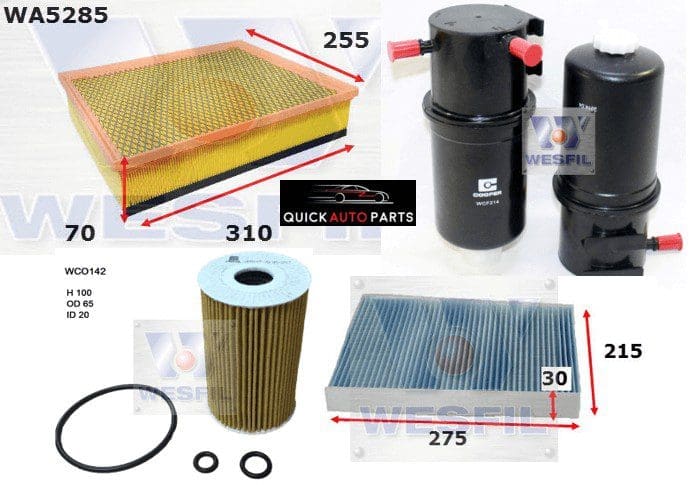 Filter Service Kit for 2.0L Diesel Volkswagen Amarok