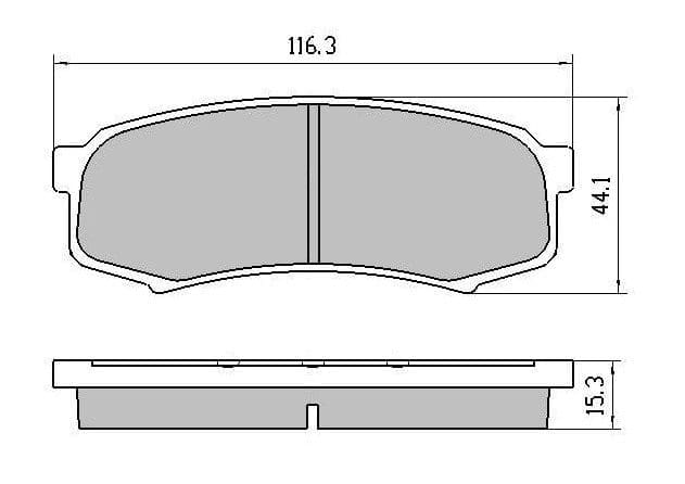 Toyota Landcruiser HZJ78 Rear Brake Pads
