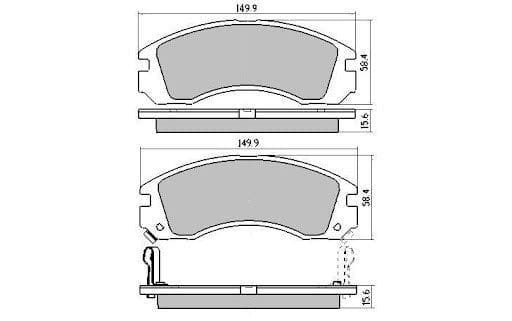 Protex Ultra 4WD Heavy Duty Brake Pads DB1223