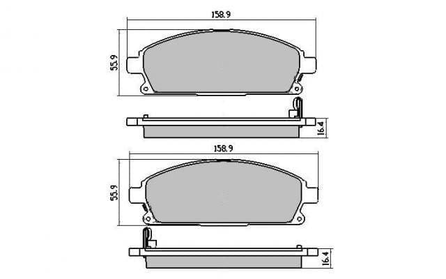 Protex Ultra 4WD Heavy Duty Brake Pads DB1333