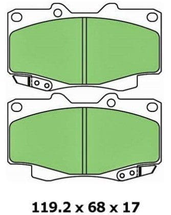 Protex Ultra 4WD Heavy Duty Brake Pads DB1739 Protex Ultra 4WD Heavy Duty Brake Pads DB1739