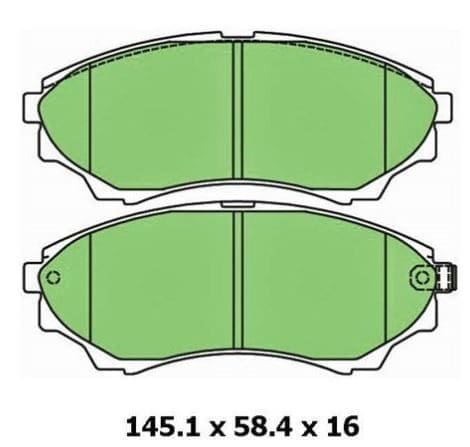 Protex Ultra Ceramic Plus Brake Pads DB1681 Protex Ultra Ceramic Plus Brake Pads DB1681