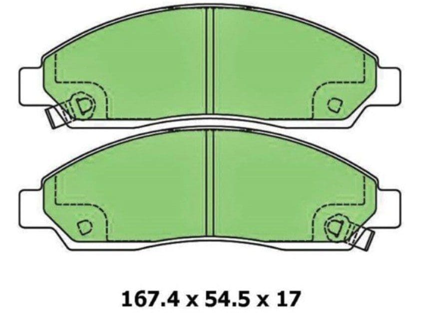 Protex Ultra Ceramic Plus Brake Pads DB1468 Protex Ultra Ceramic Plus Brake Pads DB1468