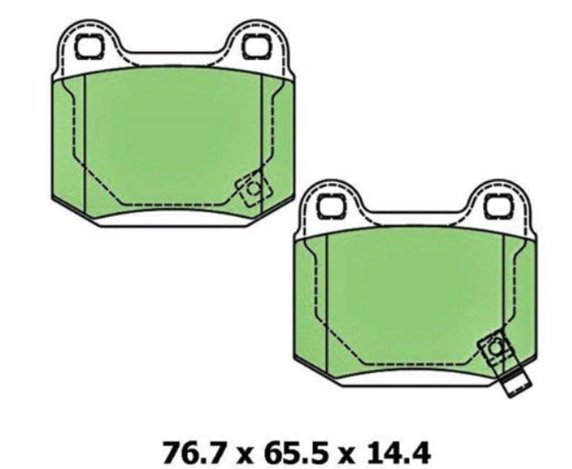 Protex Ultra Ceramic Standard Brake Pads DB1521 Protex Ultra Ceramic Standard Brake Pads DB1521