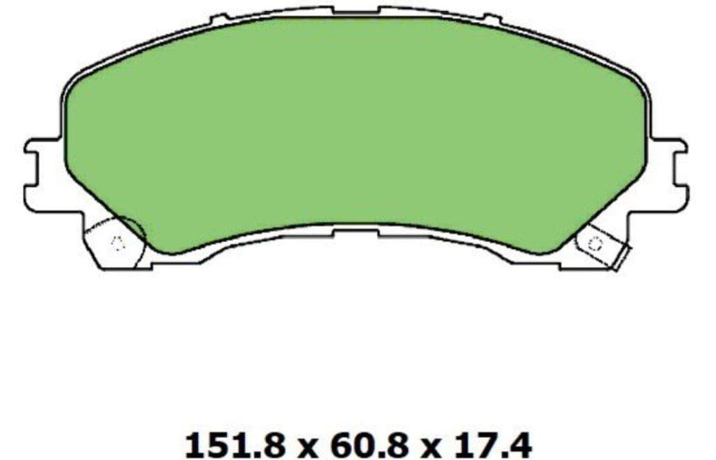 Protex Ultra Ceramic Standard Brake Pads DB2481 Protex Ultra Ceramic Standard Brake Pads DB2481