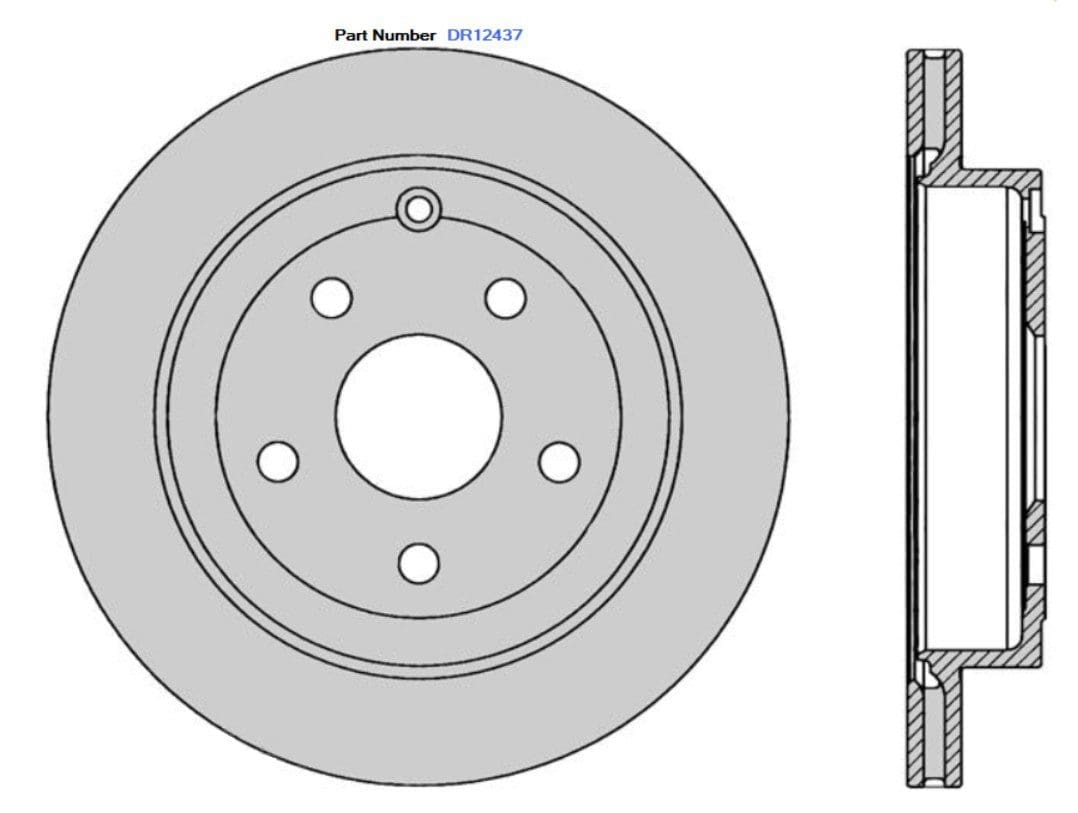 Protex DR12437 Ultra Performance Brake Rotors (302 mm)