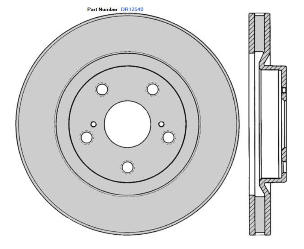 Protex DR12540 Ultra Standard Brake Rotors (296 mm)