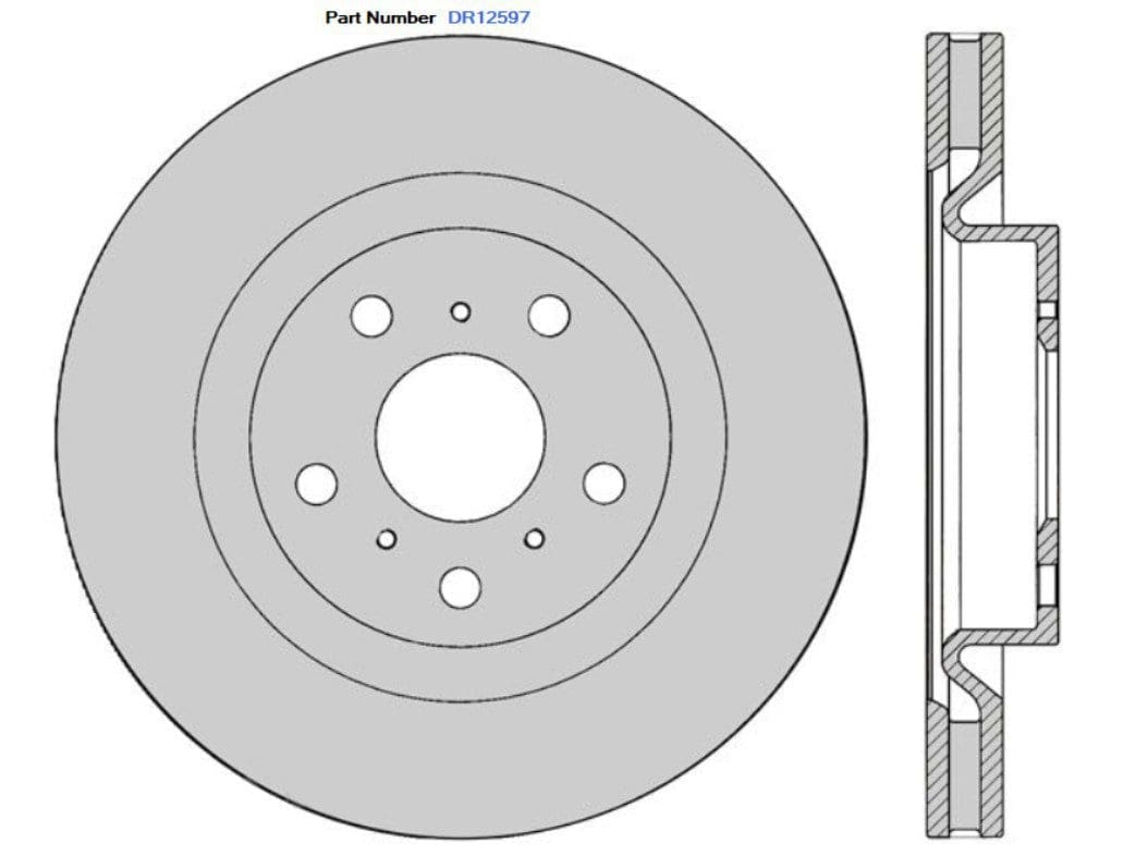 Protex DR12317 Ultra Standard Brake Rotors (328 mm)