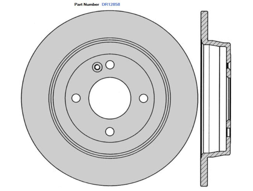 Protex DR12858 Ultra Standard Brake Rotors (262 mm)