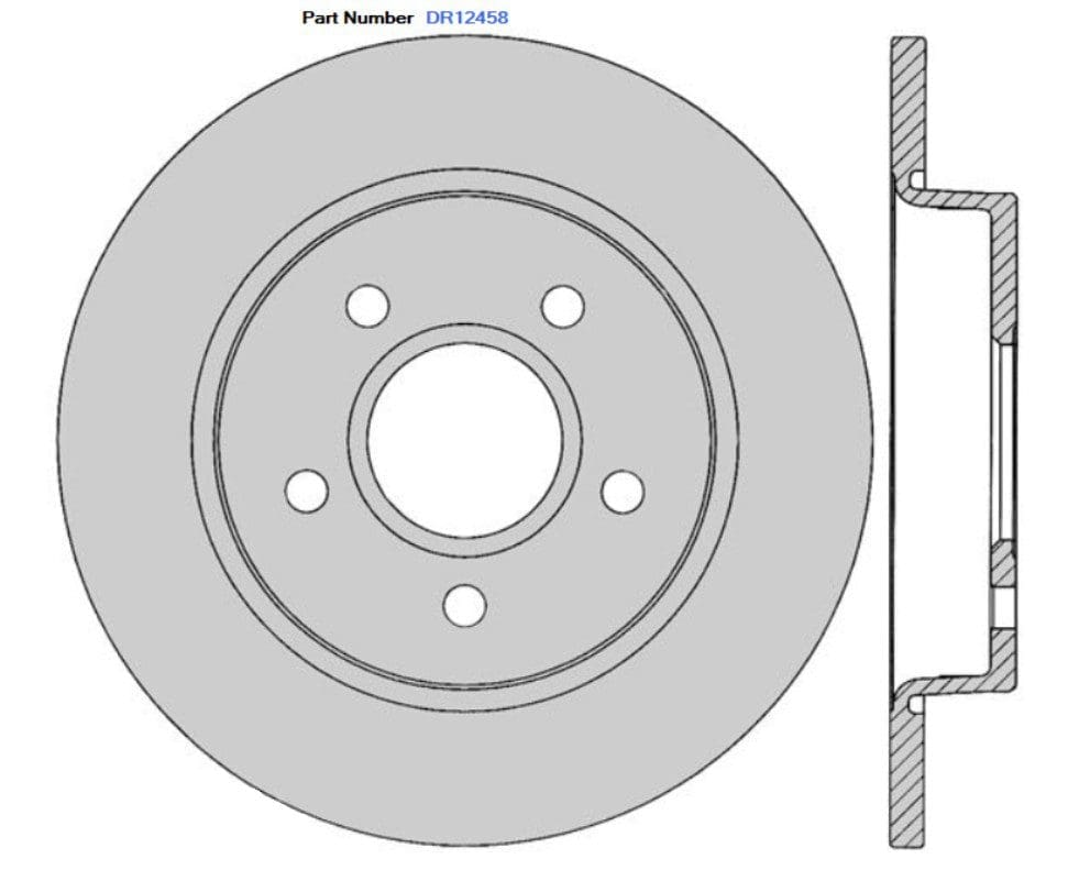 Protex DR12458 Ultra Standard Brake Rotors (265  mm)