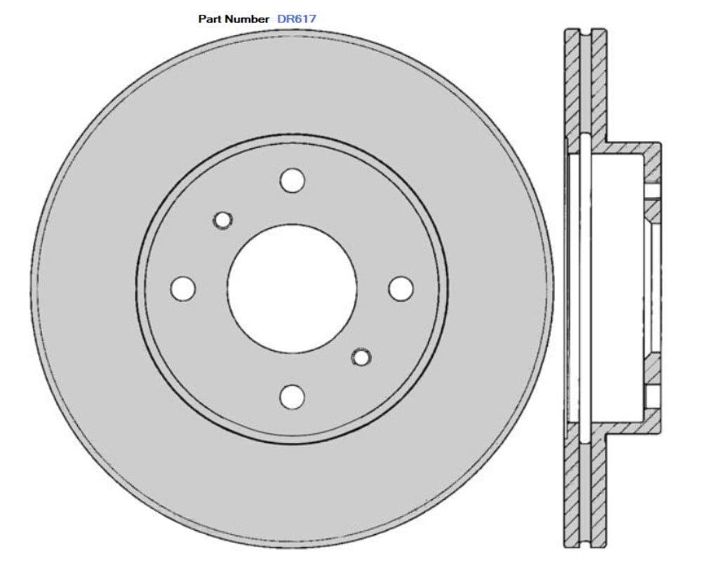 Protex DR617 Ultra Standard Brake Rotors (257 mm) Protex DR617 Ultra Standard Brake Rotors (257 mm)