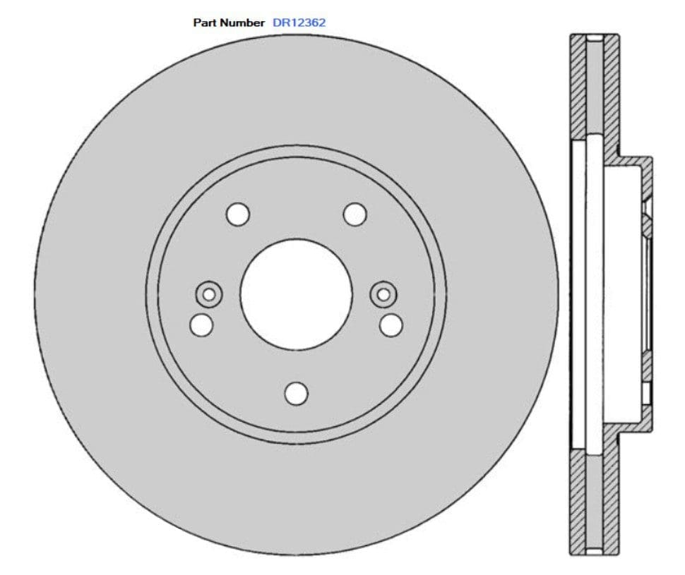 Protex DR12362 Ultra Standard Brake Rotors (300 mm)