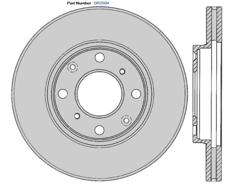 Protex DR2504 Ultra Standard Brake Rotors (240 mm) Protex DR2504 Ultra Standard Brake Rotors (240 mm)