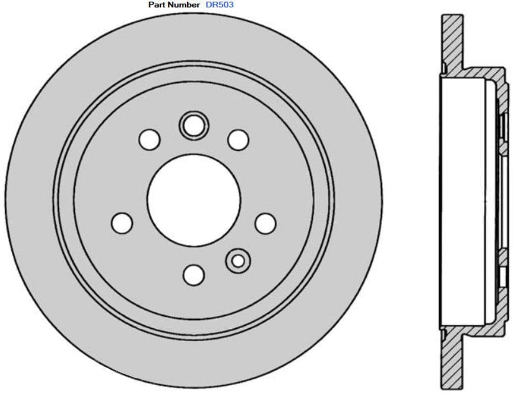 Protex DR503 Ultra Standard Brake Rotors (287 mm)