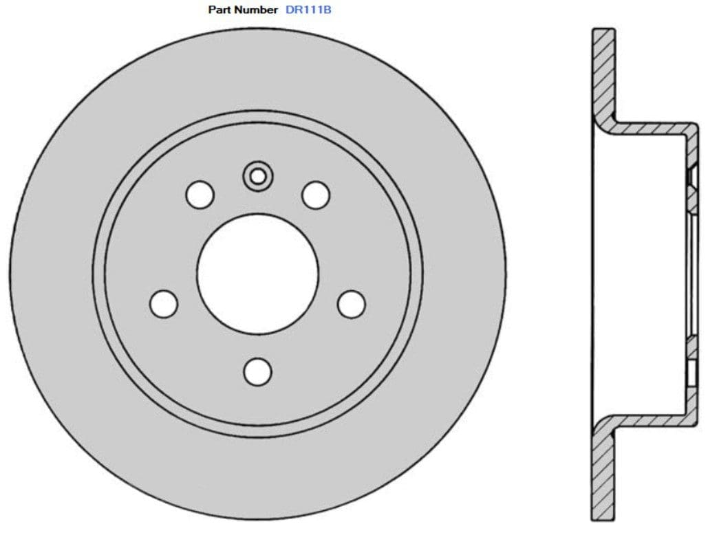 Protex DR111B Ultra Standard Brake Rotors (287 mm)