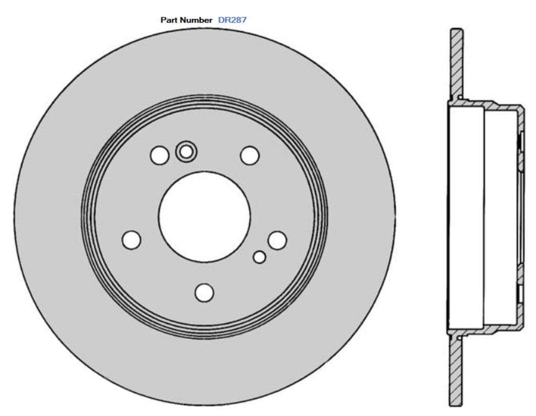 Protex DR287 Ultra Standard Brake Rotors (278 mm) Protex DR287 Ultra Standard Brake Rotors (278 mm)
