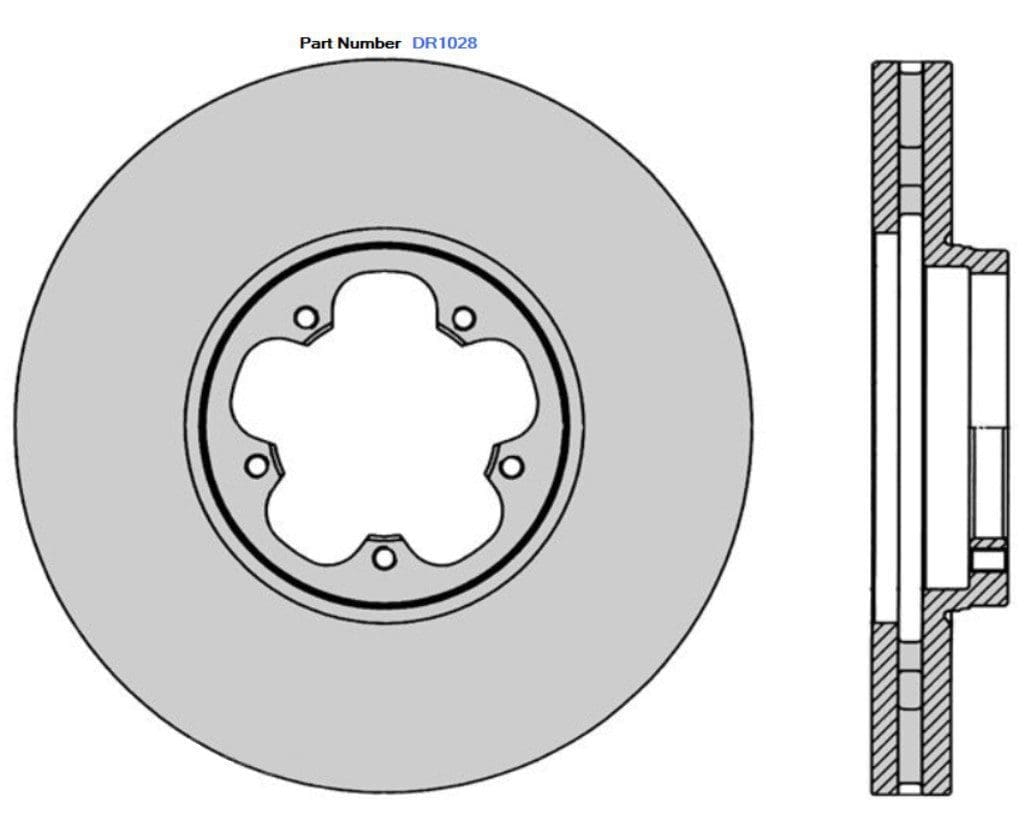 Protex DR1028 Ultra Standard Brake Rotors (308 mm)