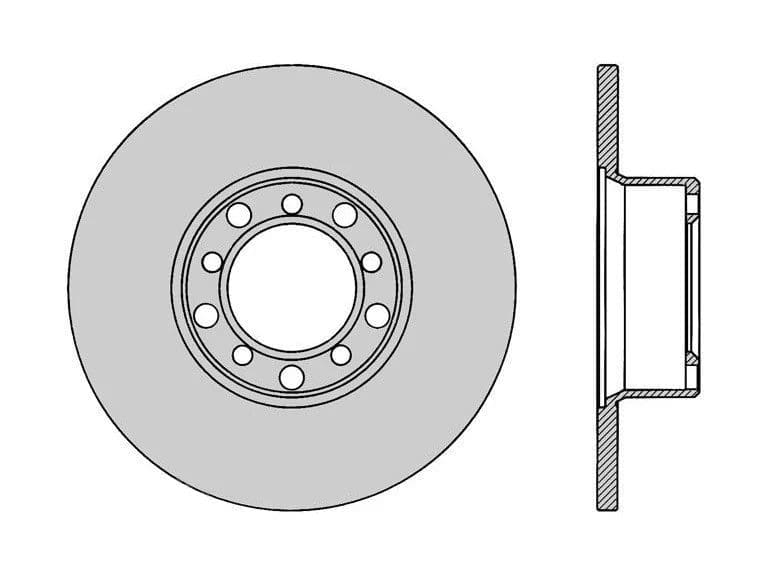 Protex DR12444 4WD Slotted Brake Rotors (294 mm)
