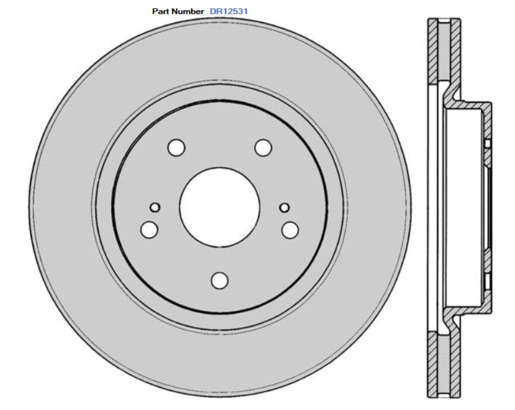 Protex DR12531Ultra Standard Brake Rotors (295 mm)
