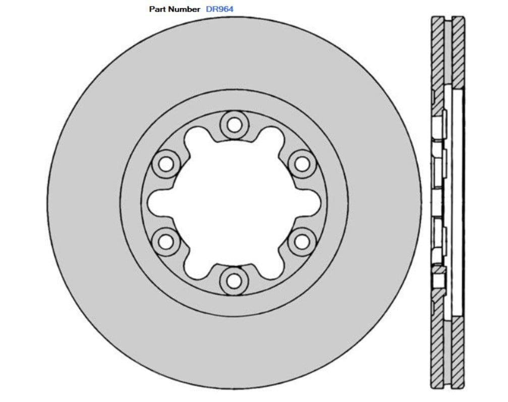 Protex DR964 Ultra Standard Brake Rotors (275 mm)