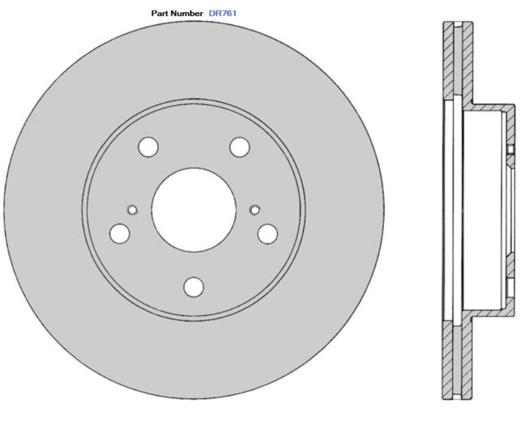 Protex DR761 Ultra Standard Brake Rotors (279 mm)