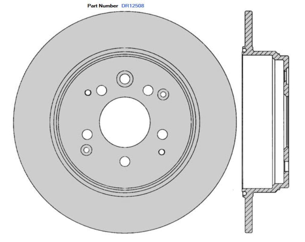 Protex DR12508 Ultra Standard Brake Rotors (282 mm)