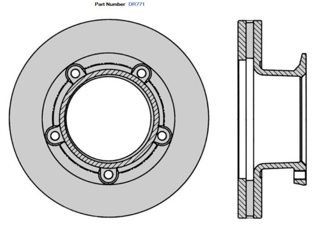 Protex DR771 Ultra Standard Brake Rotors (296 mm)