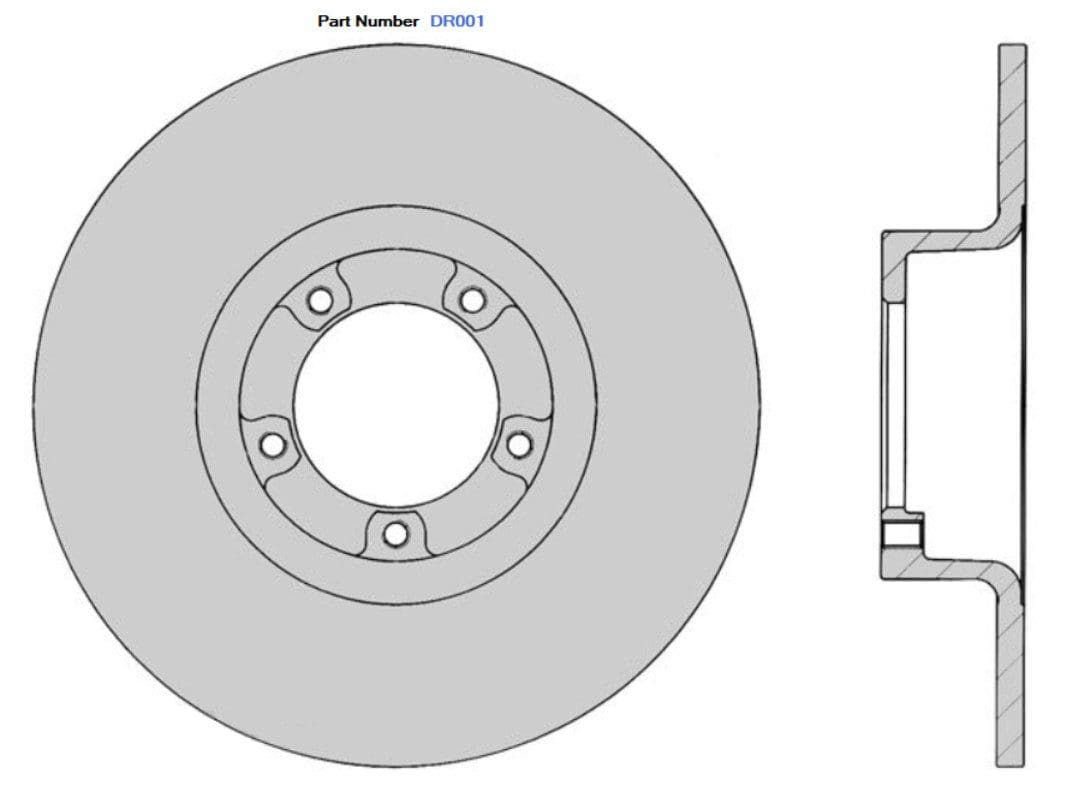Protex DR001 Ultra Standard Brake Rotors (253 mm) Protex DR001 Ultra Standard Brake Rotors (253 mm)