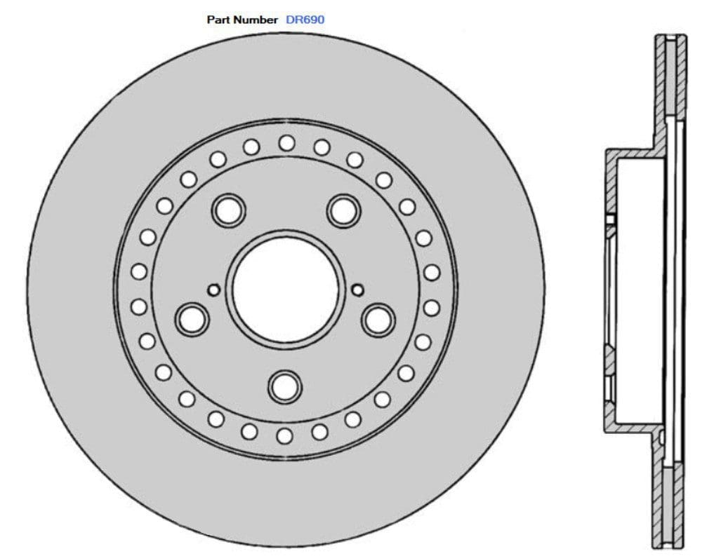 Protex DR690 Ultra Standard Brake Rotors (302 mm) Protex DR690 Ultra Standard Brake Rotors (302 mm)