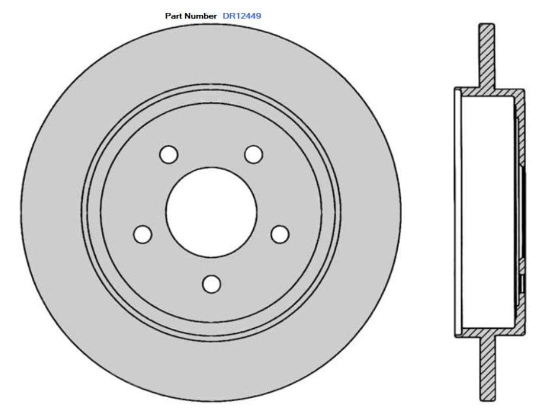 Protex DR12449 Ultra Standard Brake Rotors (302 mm) Protex DR12449 Ultra Standard Brake Rotors (302 mm)