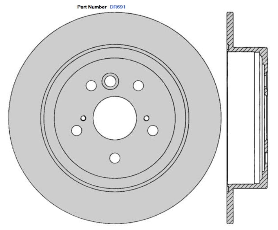 Protex DR691 Ultra Standard Brake Rotors (303 mm) Protex DR691 Ultra Standard Brake Rotors (303 mm)