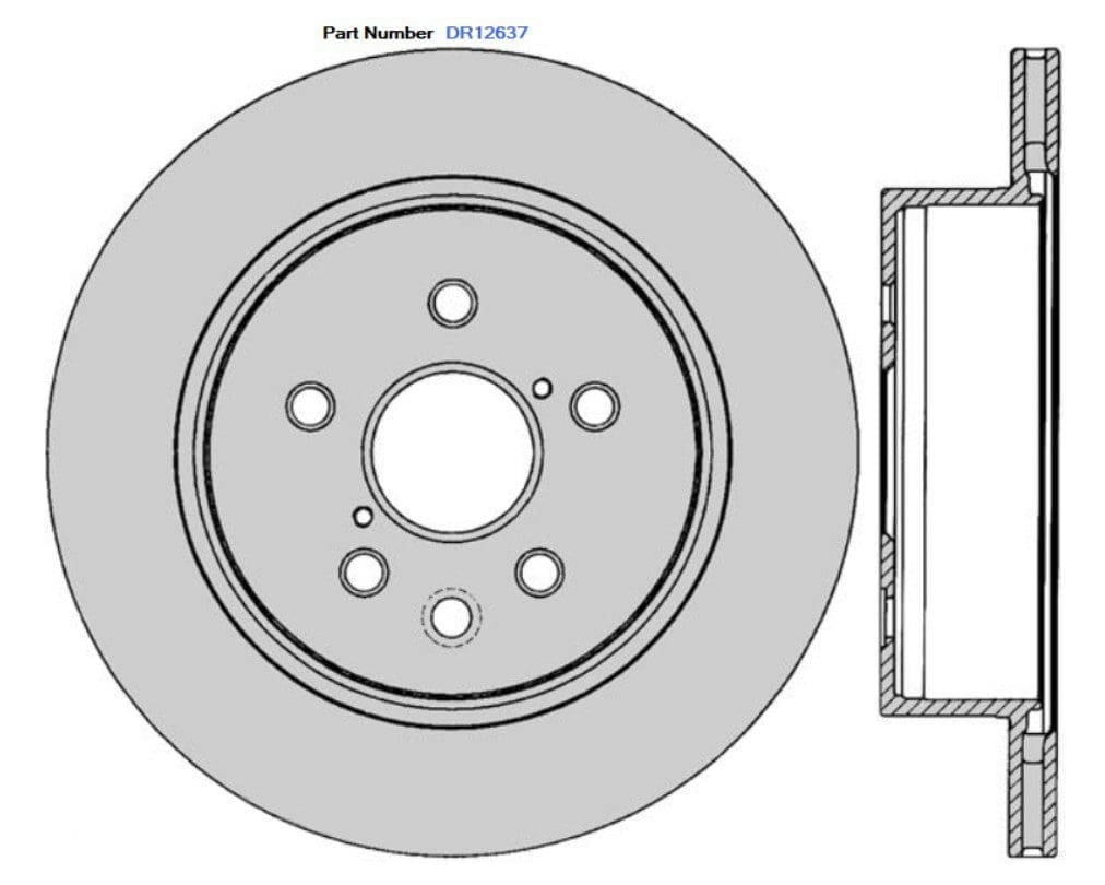 Protex DR12637 Ultra Standard Brake Rotors (310 mm)