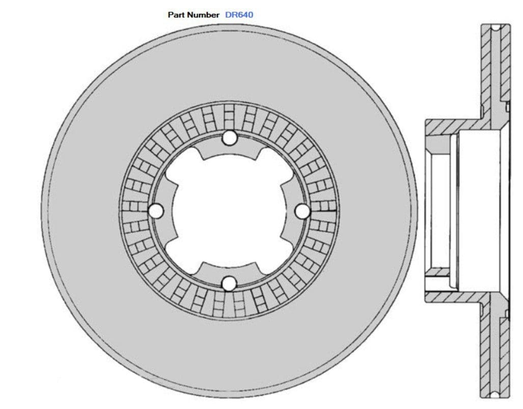 Protex DR640 Ultra Standard Brake Rotors (230 mm) Protex DR640 Ultra Standard Brake Rotors (230 mm)