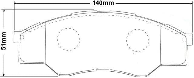 Toyota Hilux TGN16R Front Brake Pads