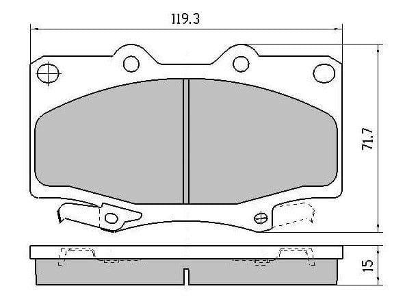 Toyota Landcruiser 80 Series Front Brake Pads